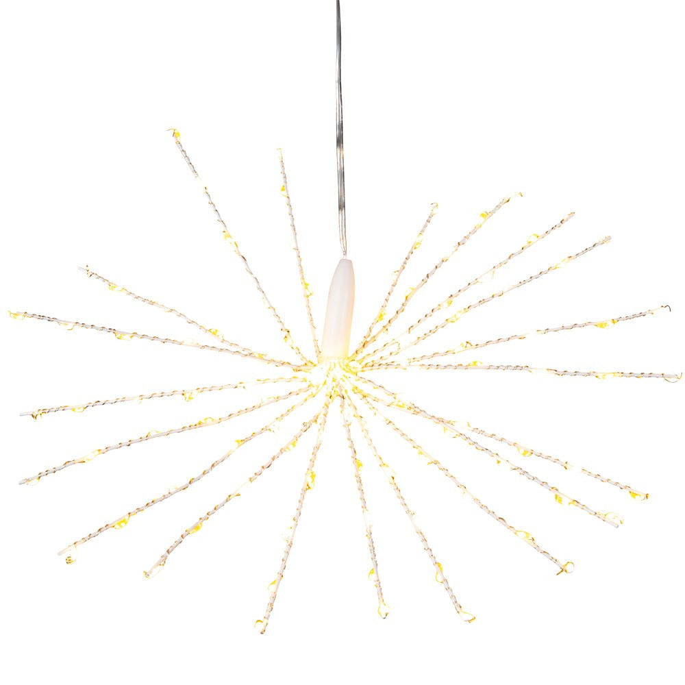 12" 120L Warm White & Cool White Fairy LED 3D Starburst Light