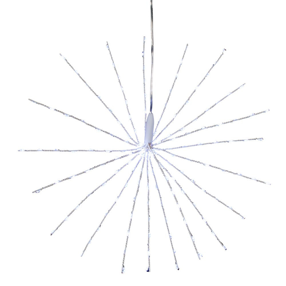 16" 160L Cool White Fairy LED 3D Starburst Light
