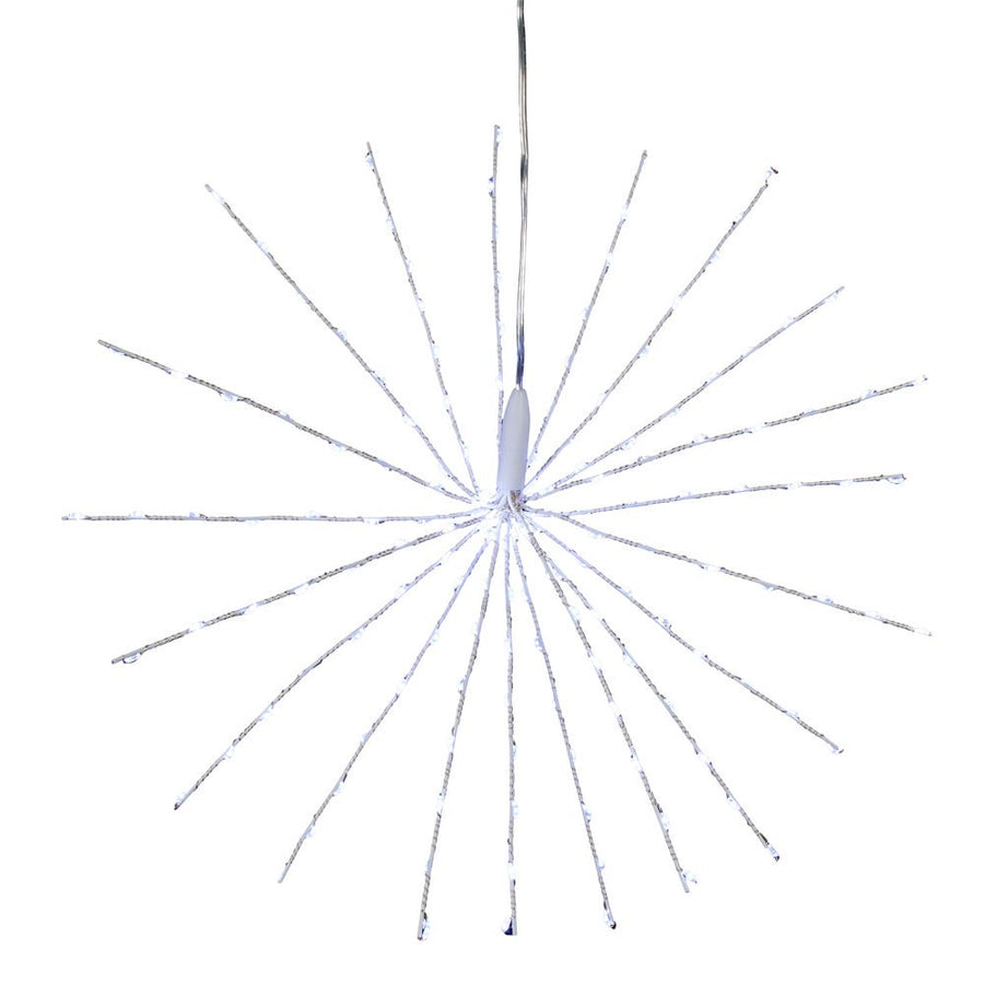 16" 160L Cool White Fairy LED 3D Starburst Light