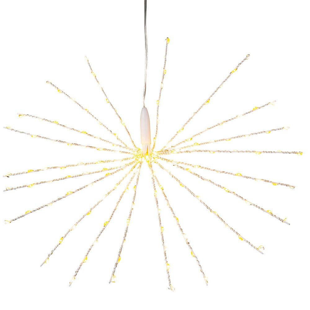 16" 160L Warm White & Cool White Fairy LED 3D Starburst Light