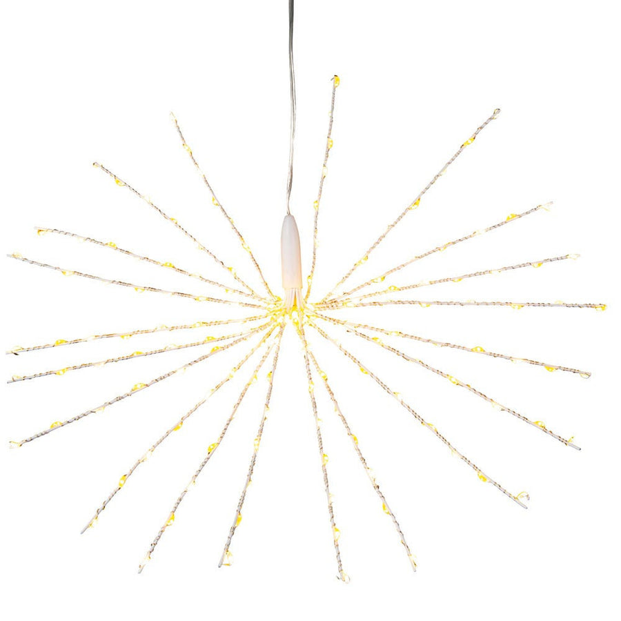 16" 160L Warm White & Cool White Fairy LED 3D Starburst Light