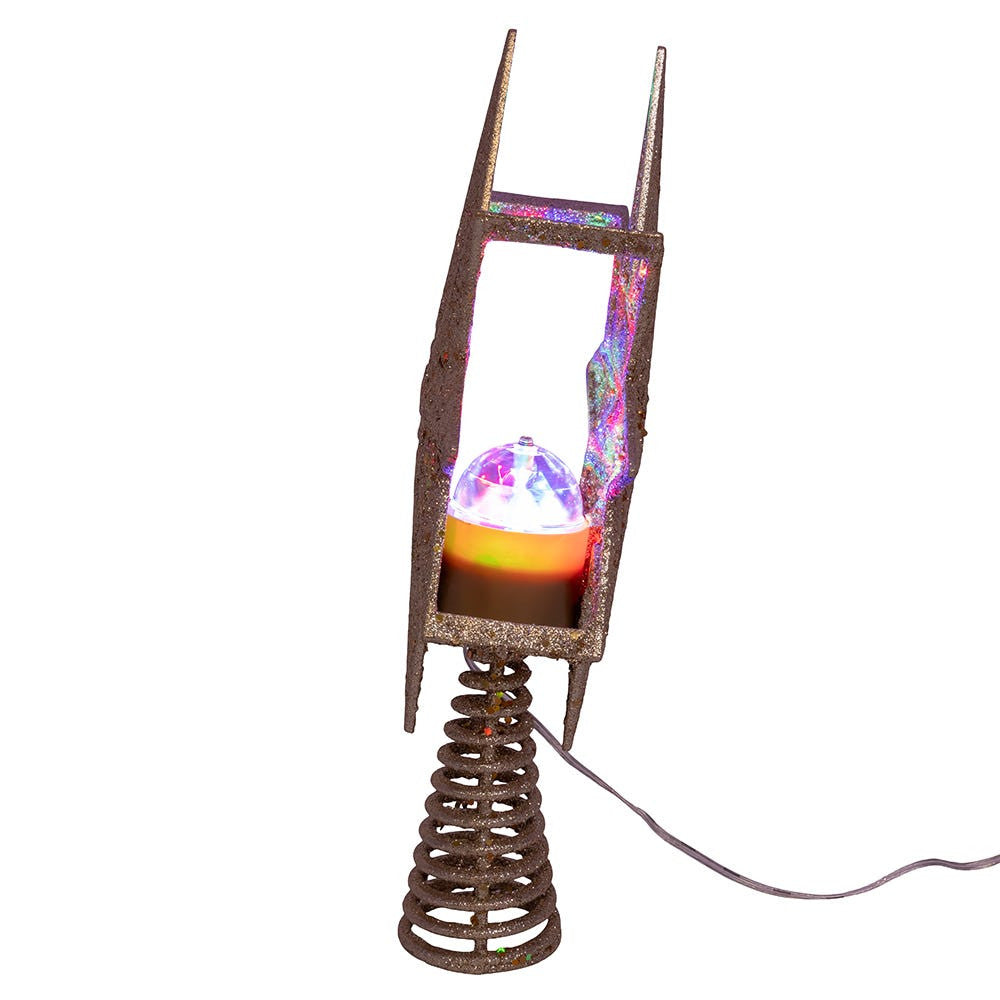13.4" Gold Glitter Polaris Star Projector Treetop