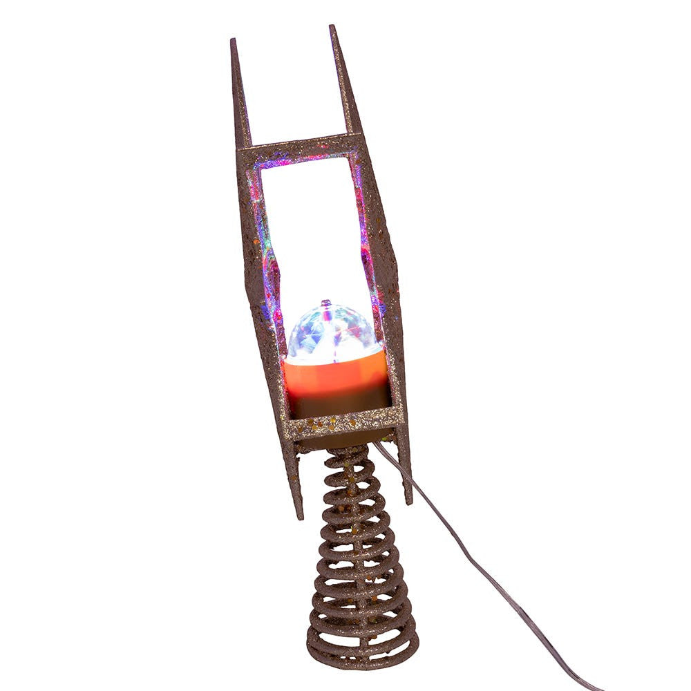 13.4" Gold Glitter Polaris Star Projector Treetop