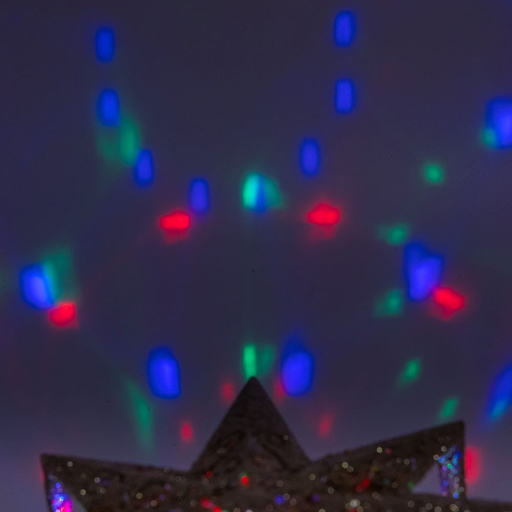 13.4" Gold Glitter Polaris Star Projector Treetop