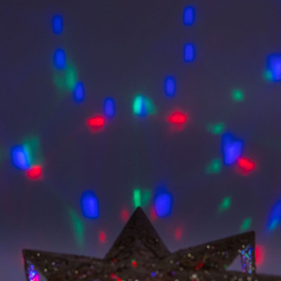 13.4" Gold Glitter Polaris Star Projector Treetop