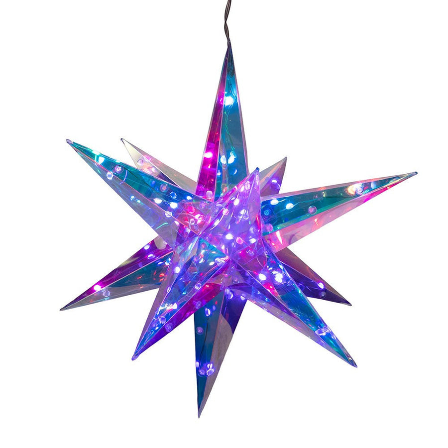14.5" 72L RGB LED Magical Iridescence Holographic Foldable Starburst + Remote