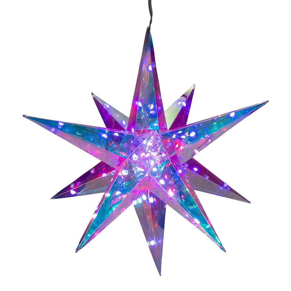 14.5" 72L RGB LED Magical Iridescence Holographic Foldable Starburst + Remote