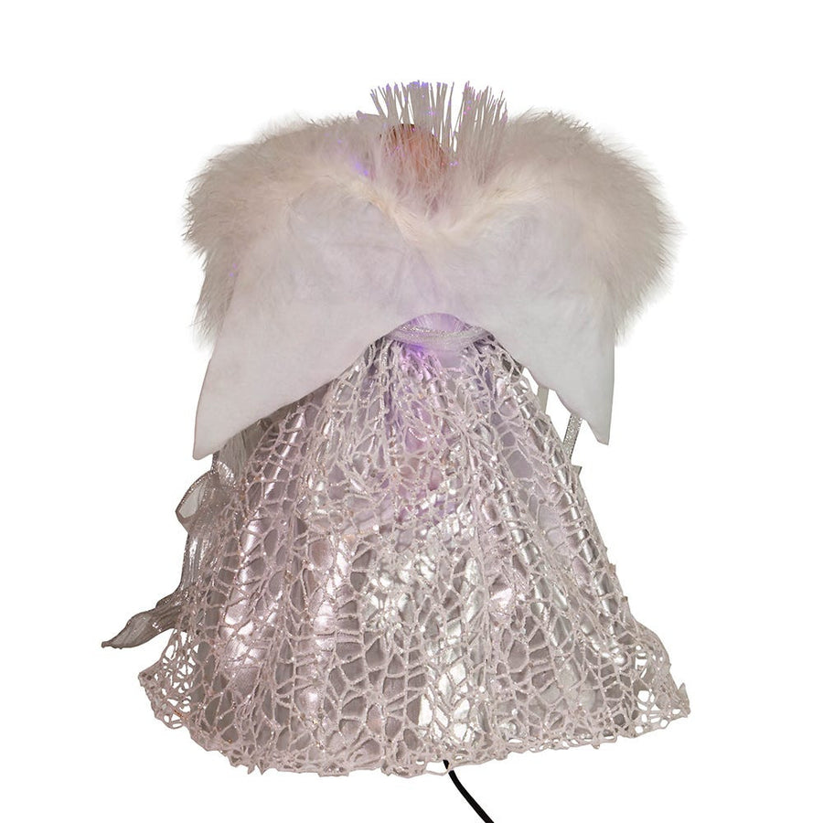 12" CUL Fiber-Optic LED Silver Angel Treetop