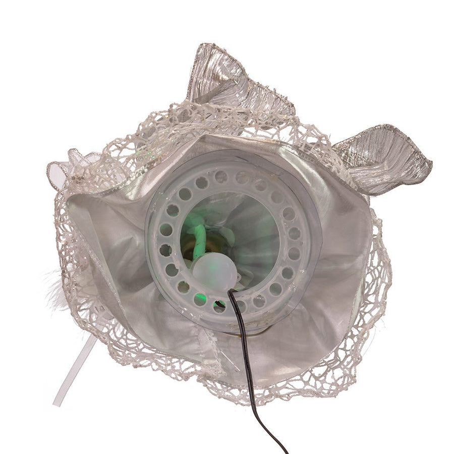 12" CUL Fiber-Optic LED Silver Angel Treetop