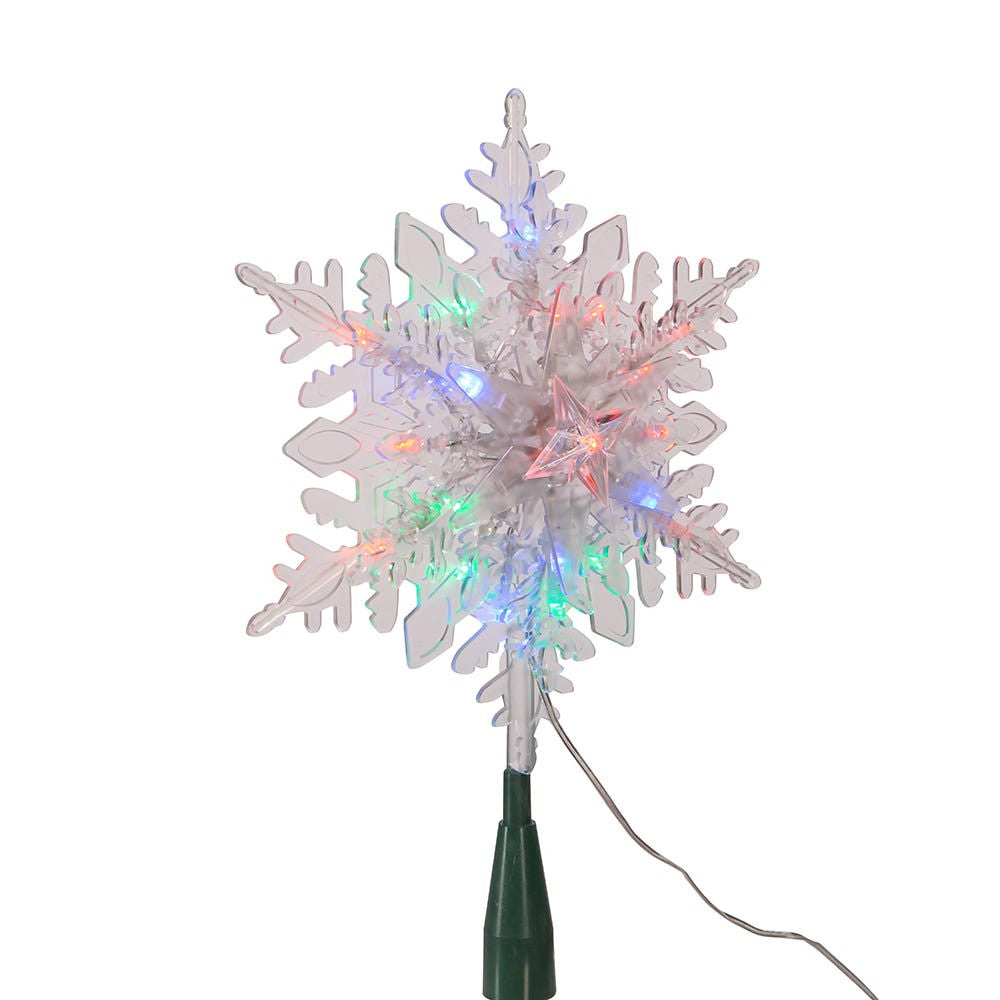 9" 20L RGB LED Snowflake Treetop