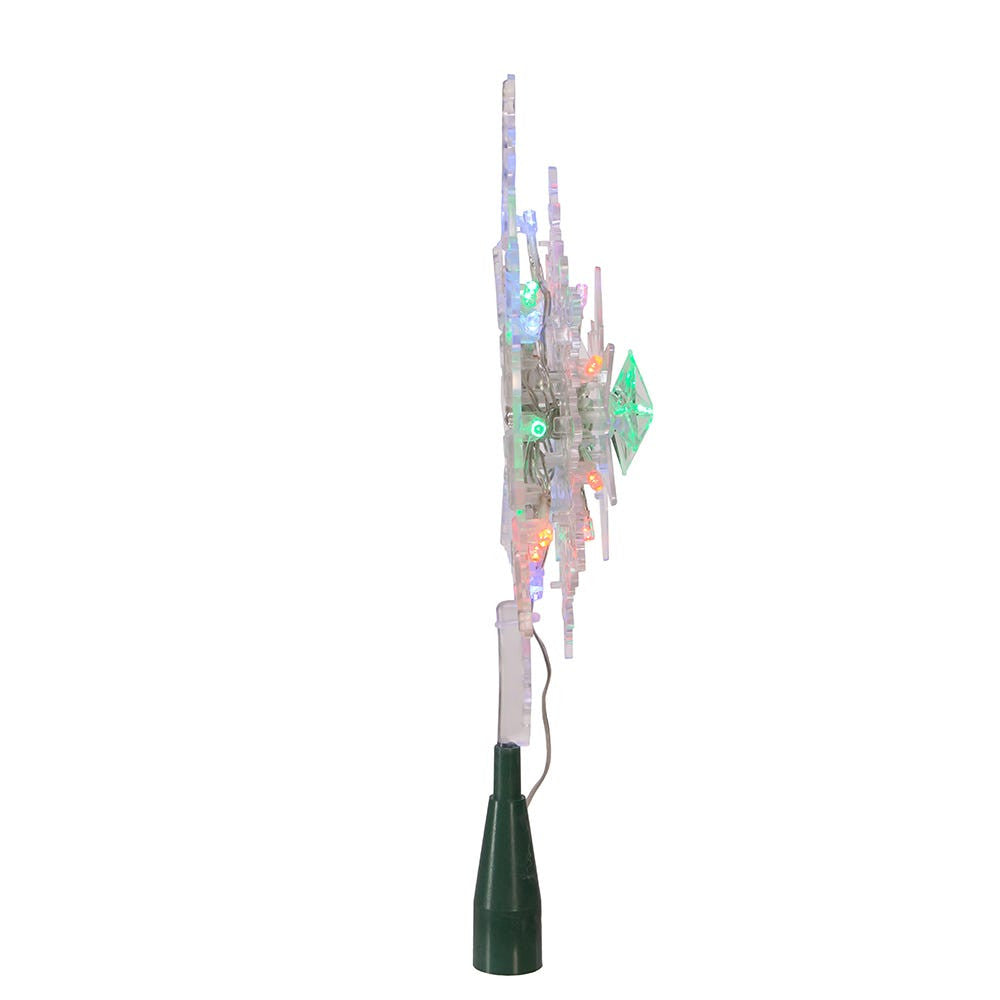 9" 20L RGB LED Snowflake Treetop