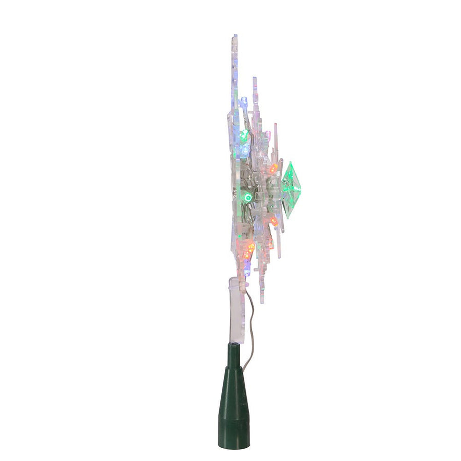 9" 20L RGB LED Snowflake Treetop