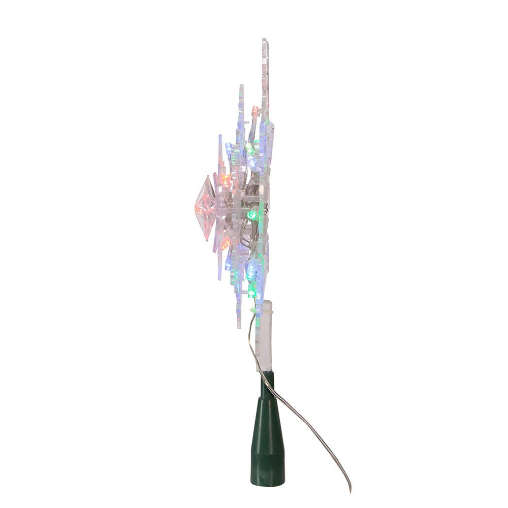9" 20L RGB LED Snowflake Treetop