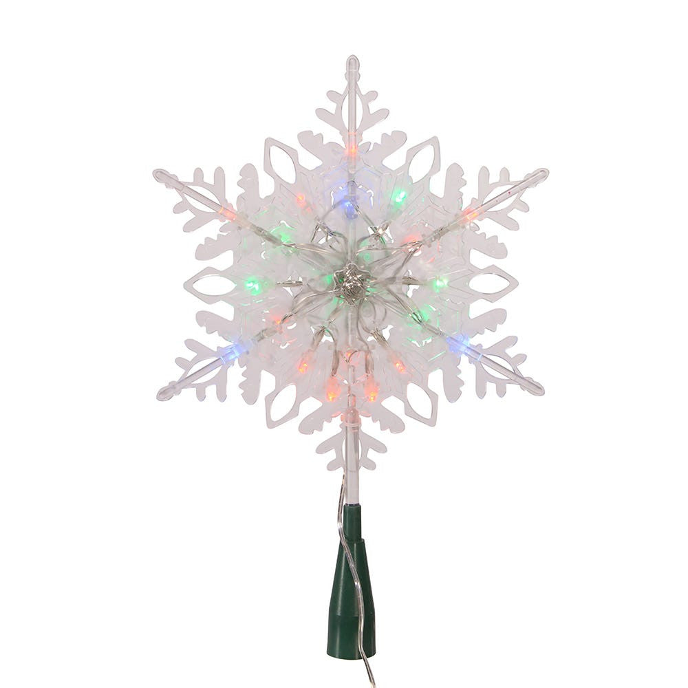 9" 20L RGB LED Snowflake Treetop