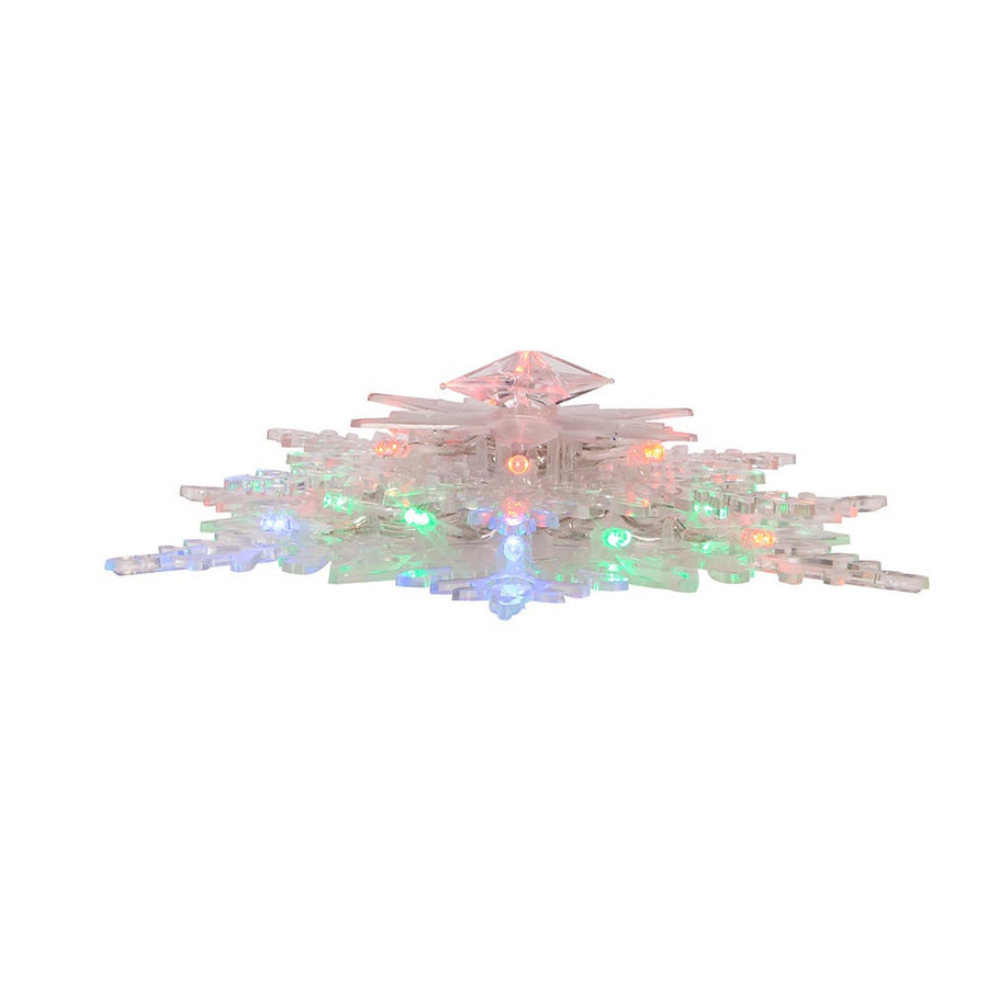 9" 20L RGB LED Snowflake Treetop