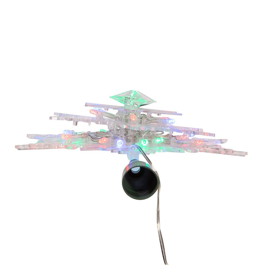 9" 20L RGB LED Snowflake Treetop
