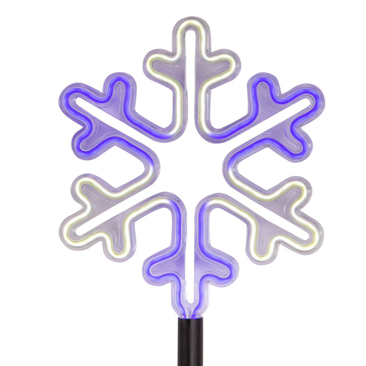26" Multi-Function LED Snowflake Yard Stakes