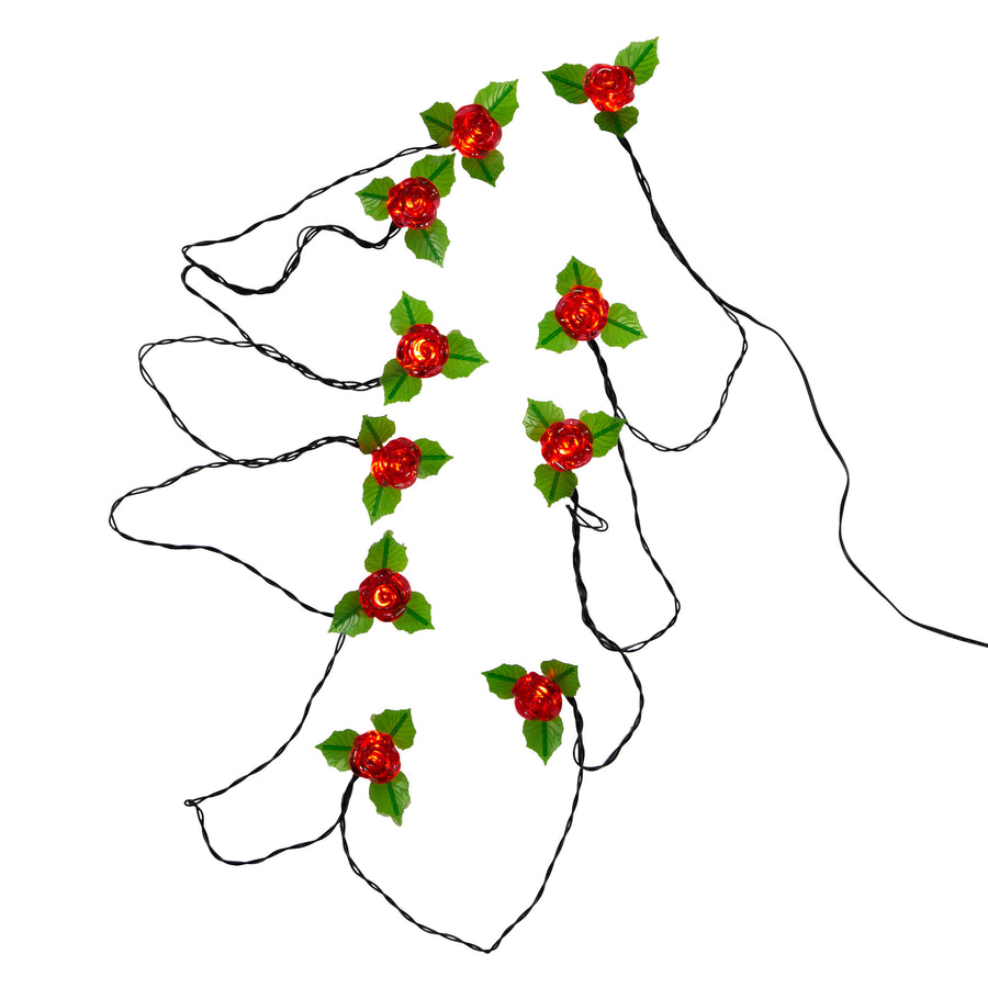 12' 10L Red Rose LED Light Set