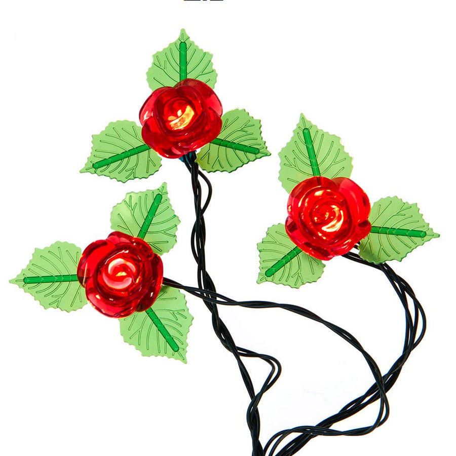 12' 10L Red Rose LED Light Set