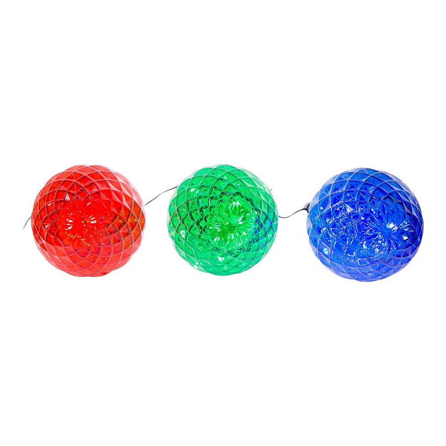 27.2" 3-Piece Jumbo Multicolor Faceted C9 Yard Stakes