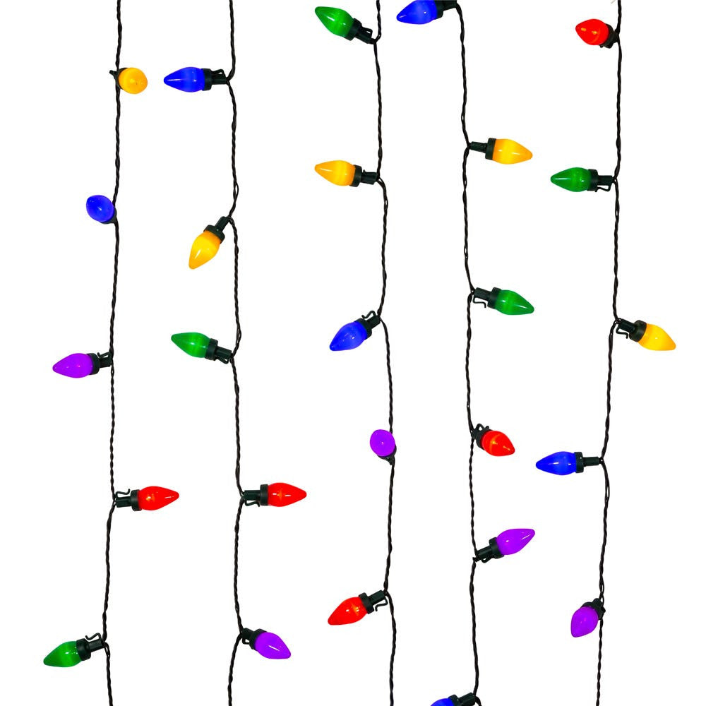 20.4' 50L C7 Multicolor LED Multifunction Light Set With Green Wire