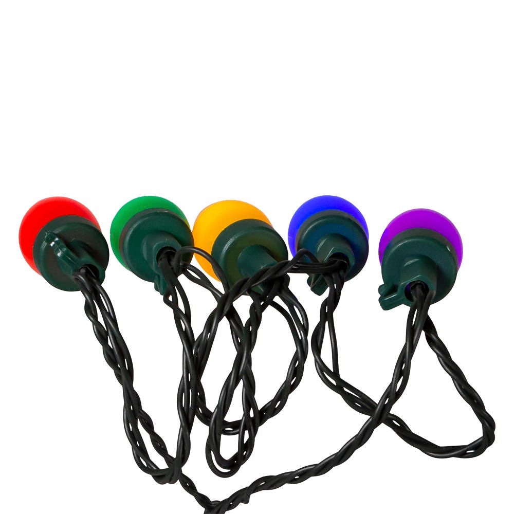 20.4' 50L C7 Multicolor LED Multifunction Light Set With Green Wire