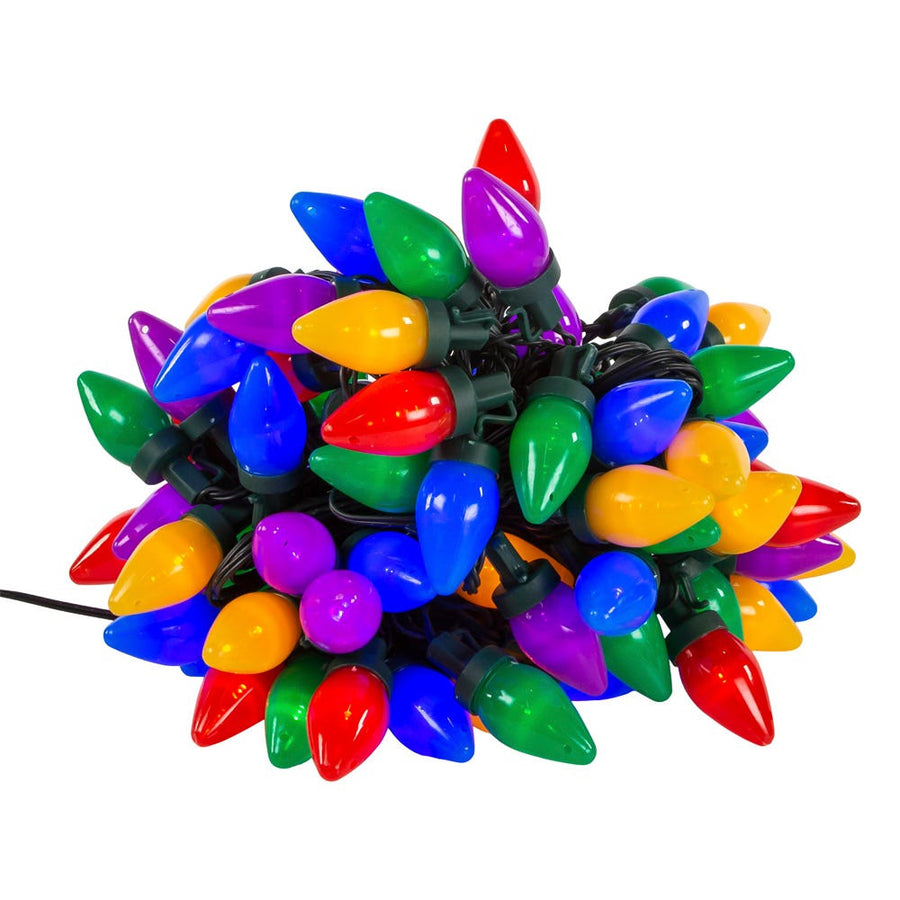 41.25' 100L C7 Multicolor LED Multifunction Light Set With Green Wire