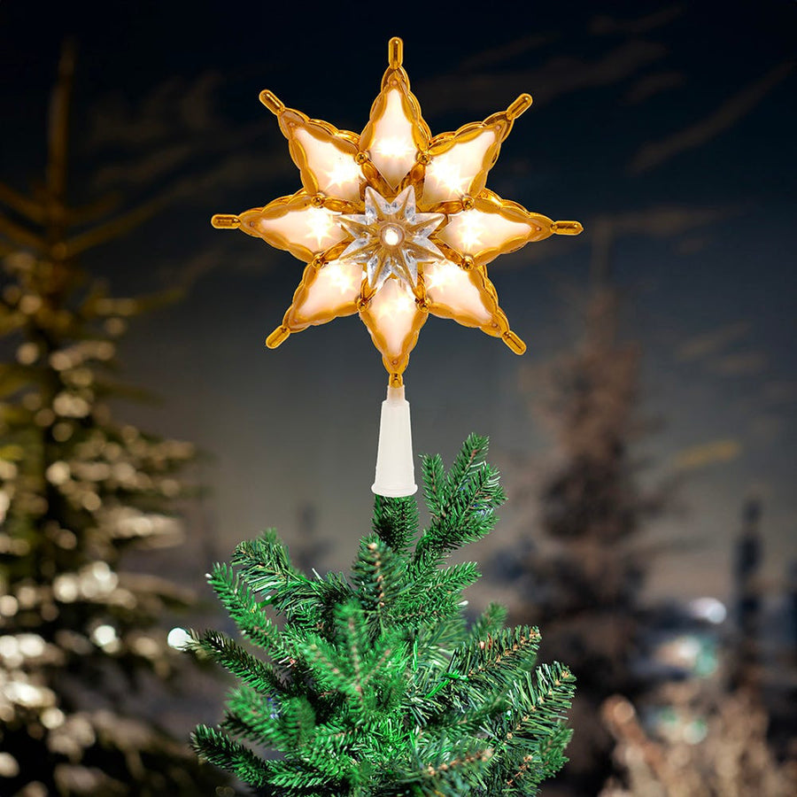 10" 18L LED Multifunction 8-Point Star Treetop