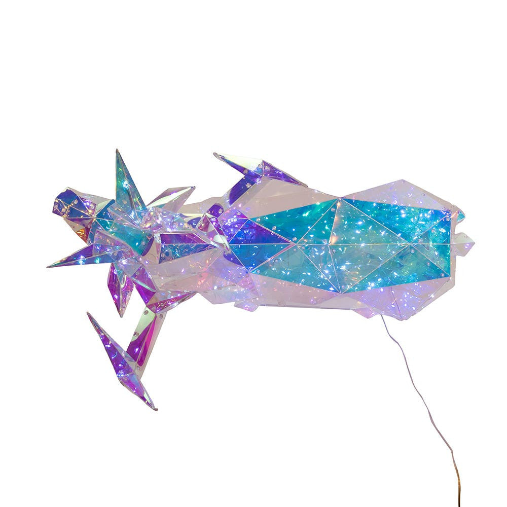 35.4" Lighted Magical Iridescence Holographic Reindeer