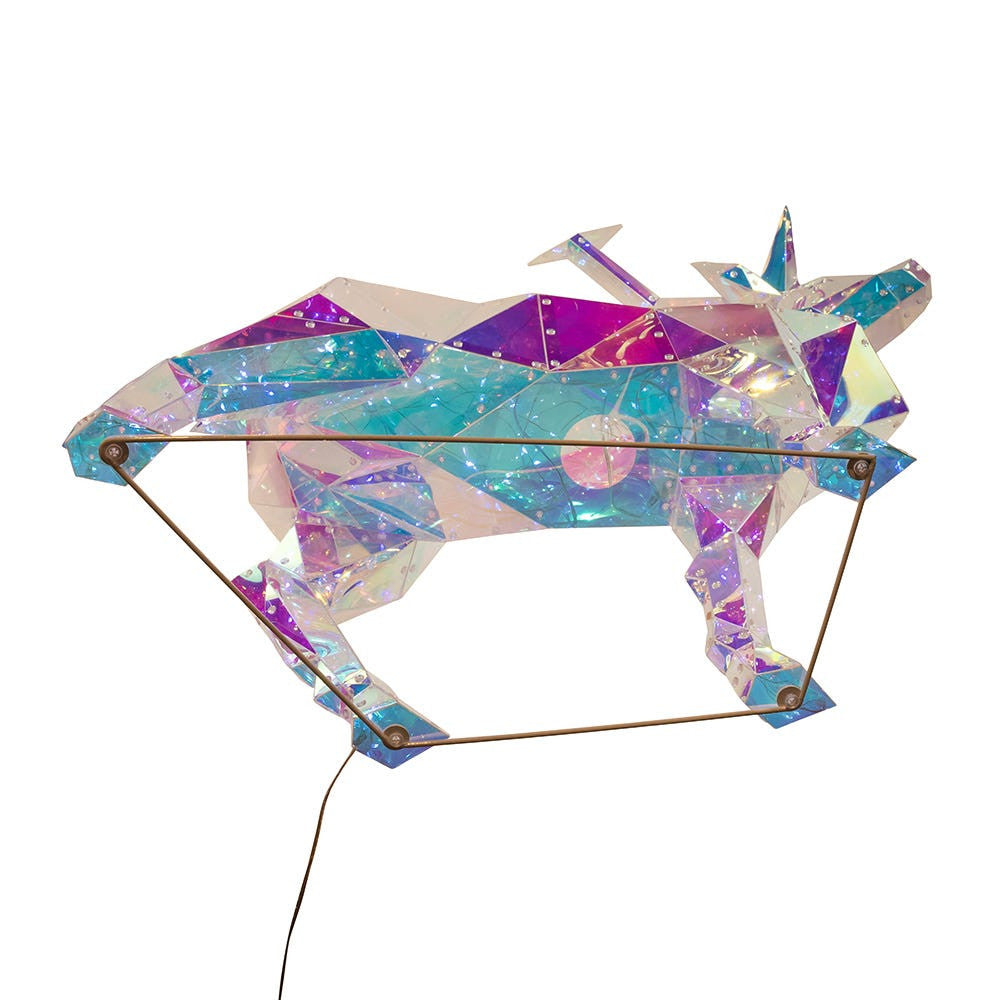 35.4" Lighted Magical Iridescence Holographic Reindeer