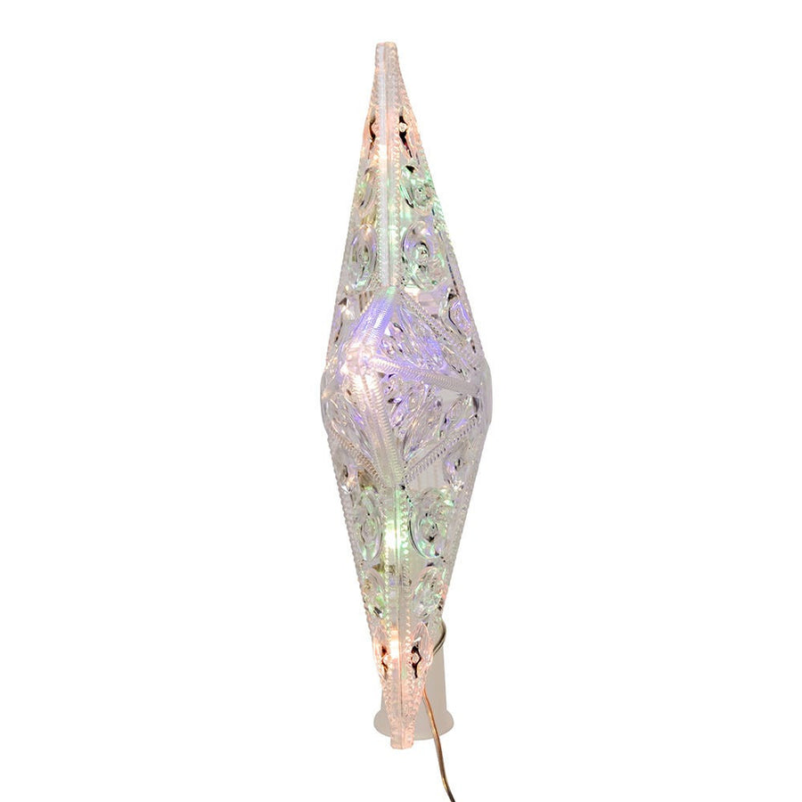 8.65" 11L Dual Color (Multi & Warm White) LED With Color Effect Star Treetop + Remote