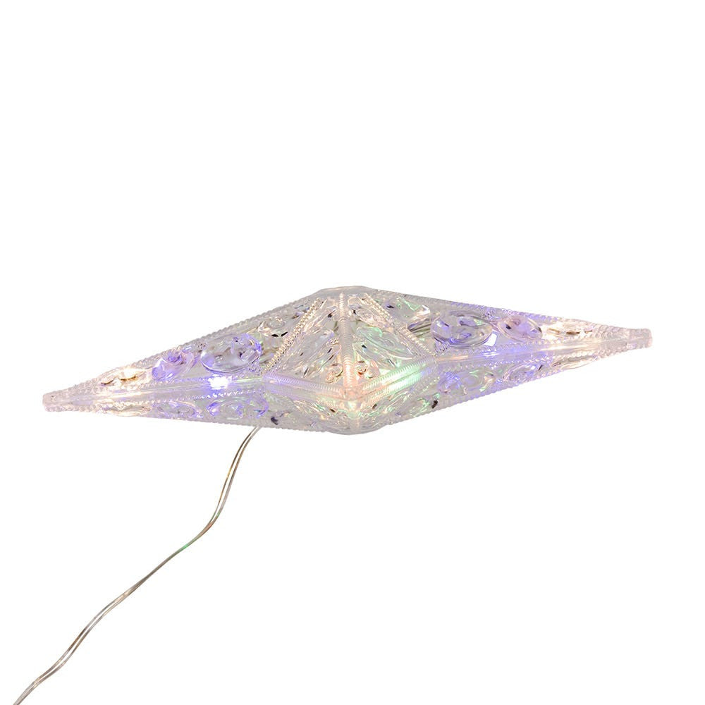 8.65" 11L Dual Color (Multi & Warm White) LED With Color Effect Star Treetop + Remote