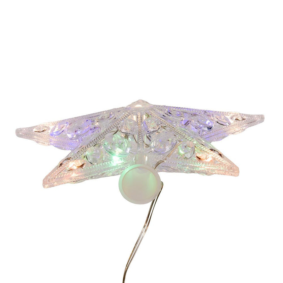 8.65" 11L Dual Color (Multi & Warm White) LED With Color Effect Star Treetop + Remote