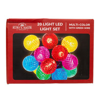 31.6' 20L Multicolor G40 Faceted LED Connectible Light Set