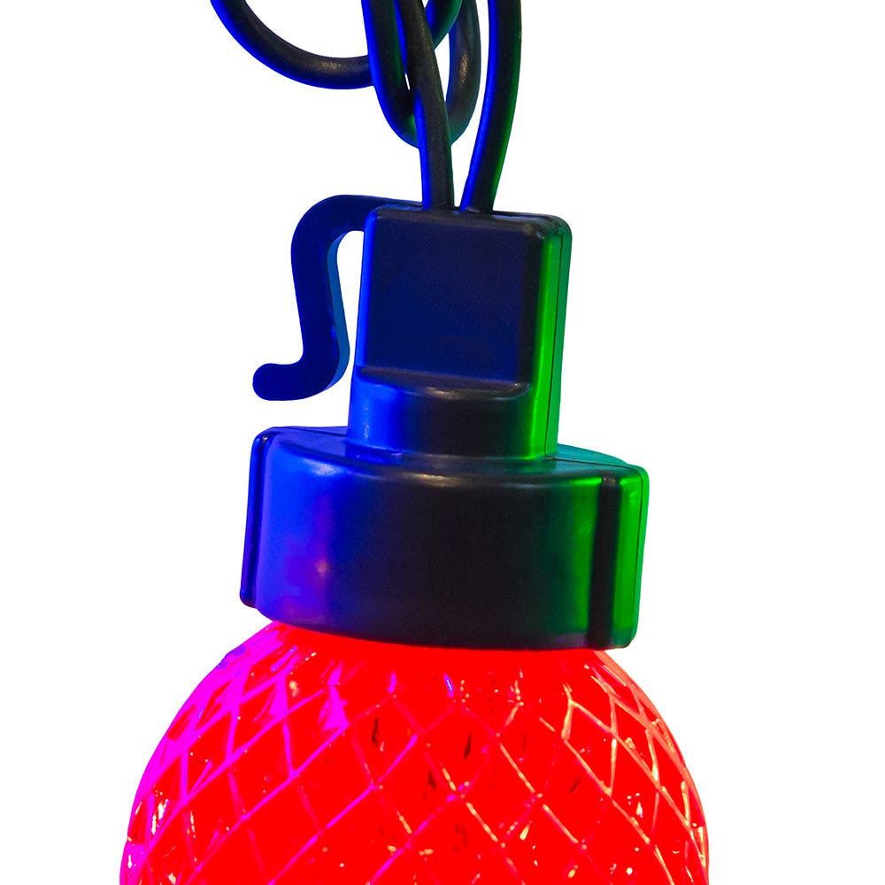 31.6' 20L Multicolor G40 Faceted LED Connectible Light Set