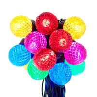 31.6' 20L Multicolor G40 Faceted LED Connectible Light Set
