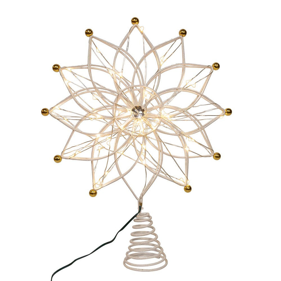 14.5" 50L Warm White LED 12-Point Star Treetop