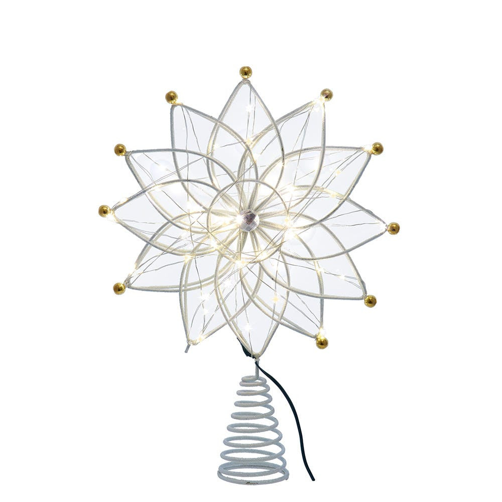 14.5" 50L Warm White LED 12-Point Star Treetop