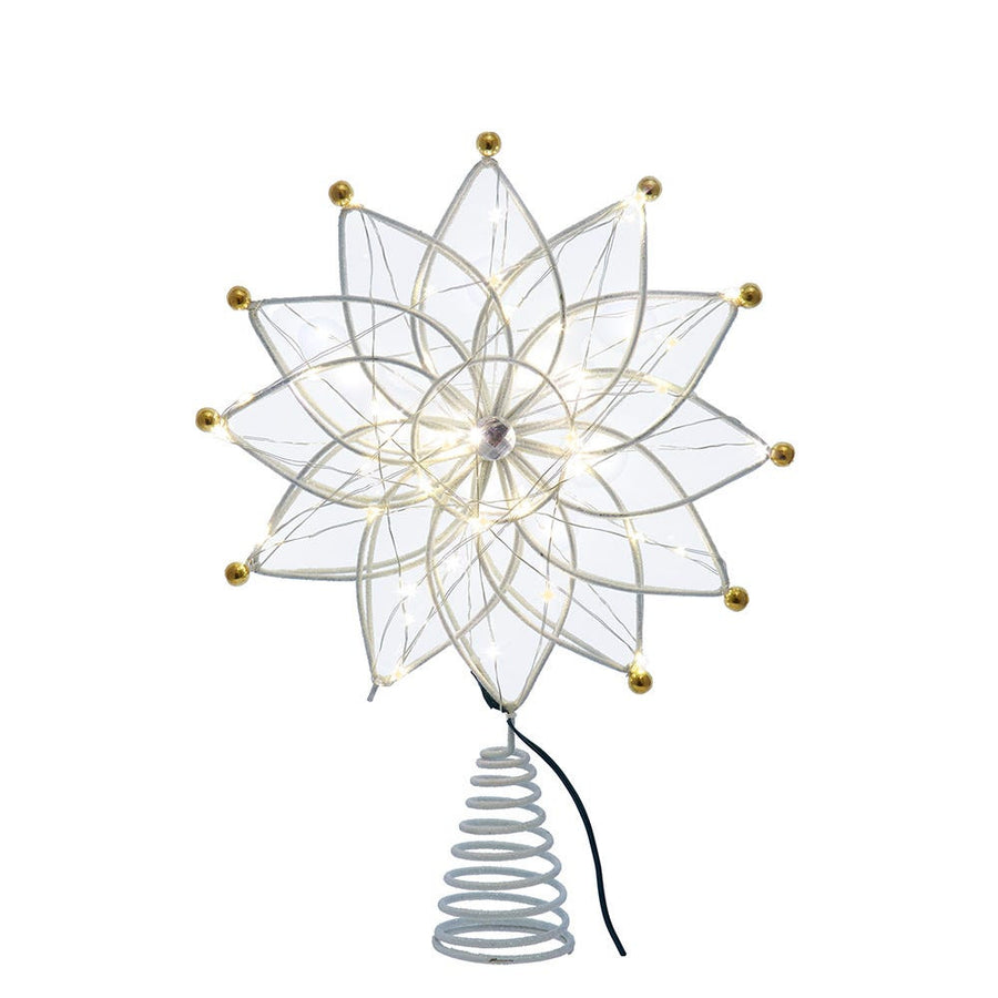 14.5" 50L Warm White LED 12-Point Star Treetop