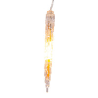 29' 10-Piece Warm White Filament LED Connectible Icicle String Light