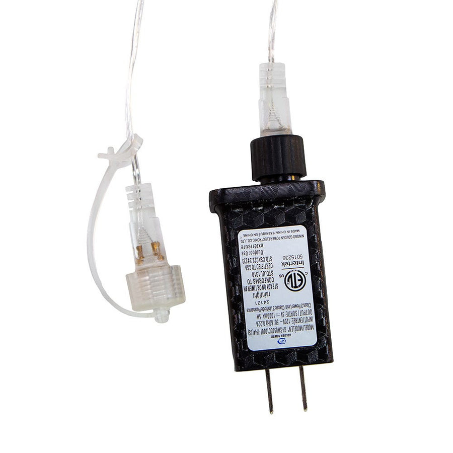 29' 10-Piece Warm White Filament LED Connectible Icicle String Light
