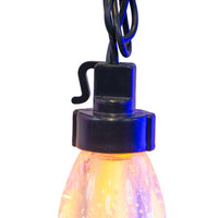 10-Piece Dual Color Multicolor & Warm White LED Bubble C9 String Yard Stakes