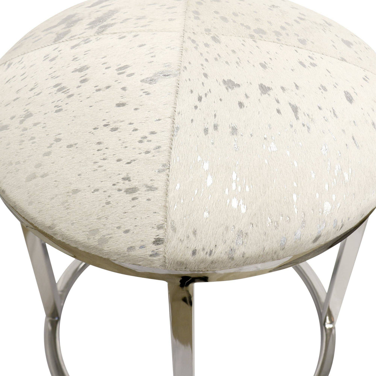 Sacha Safari Cowhide Stool