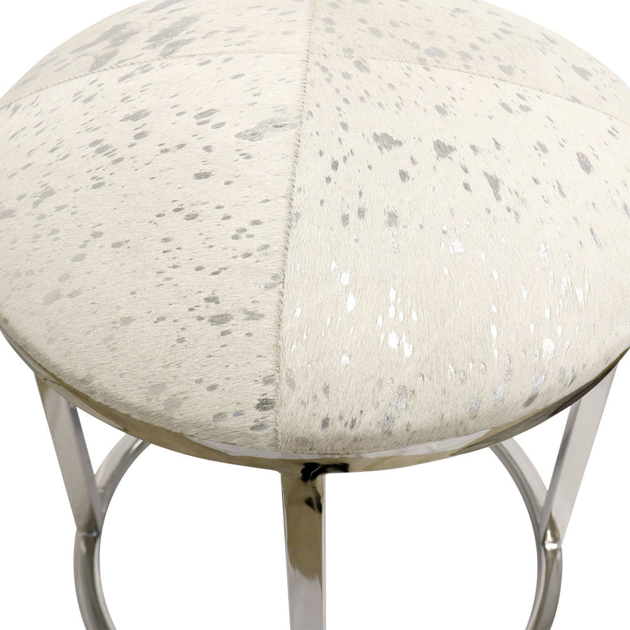 Sacha Safari Cowhide Stool