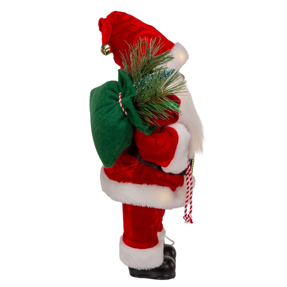 12“ Battery Operated LED Lighted Santa Table Piece