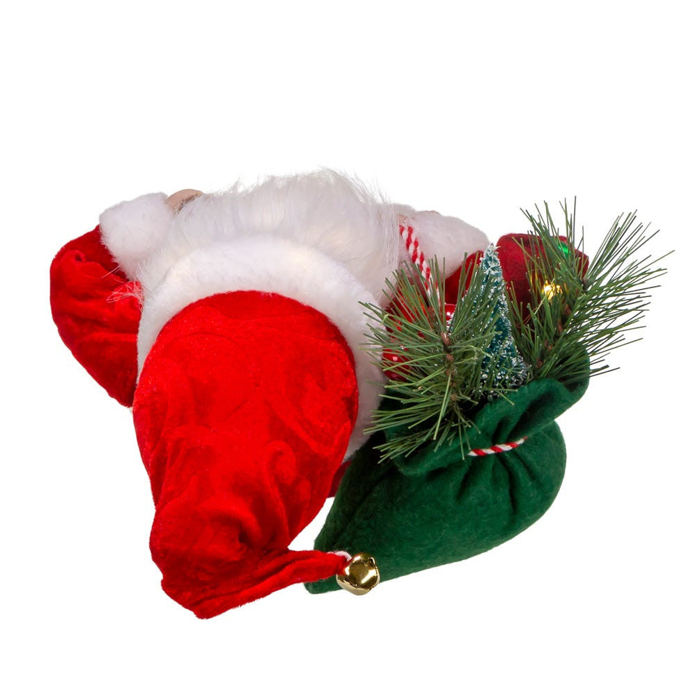 12“ Battery Operated LED Lighted Santa Table Piece