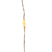16.3' Battery Operated 50L Warm White Superbright LED Copper Wire Light Set In PDQ