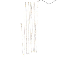 16.3' Battery Operated 50L Warm White Superbright LED Copper Wire Light Set In PDQ