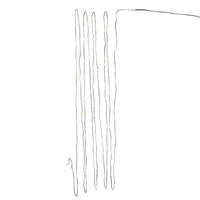 16.3' Battery Operated 50L Warm White Fairy LED Green Wire Light Set In PDQ
