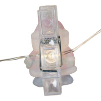7' Battery Operated 15L Santa, Snowman & Christmas Tree Fairy Clip Lights In PDQ